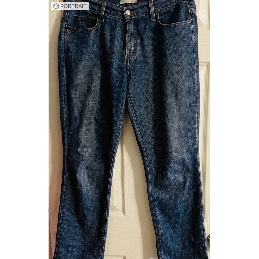 Levis 505 Denim Jeans Women's Size 12M Blue Straight Leg